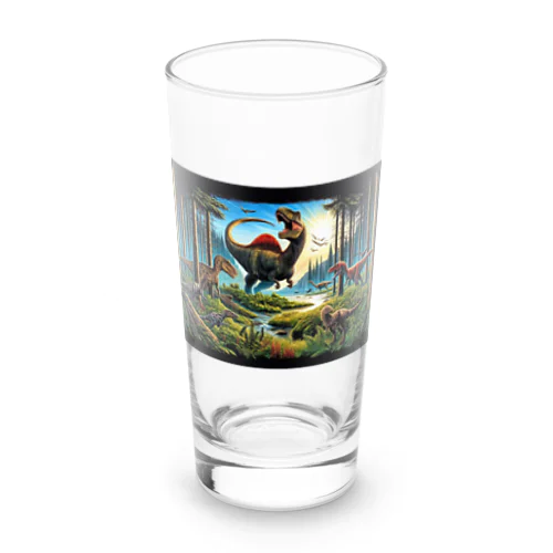 恐竜Ｔシャツを着て福井恐竜博物館へ行こう！ Long Sized Water Glass