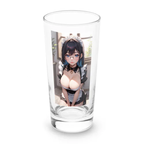 黒髪美少女　美鈴ちゃん　メイド Long Sized Water Glass