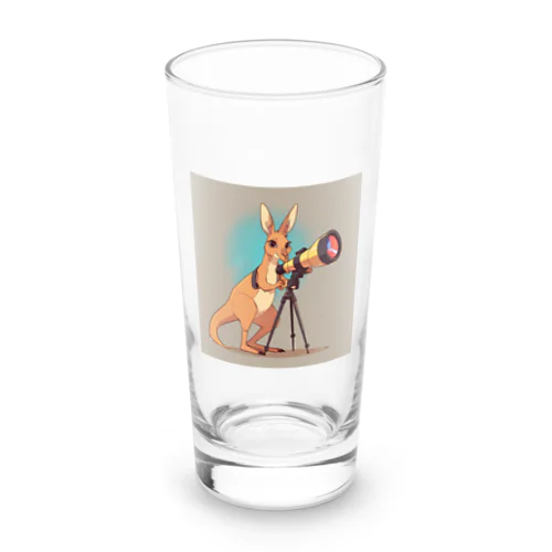 おもちゃの望遠鏡でかわいいカンガルーに会おう Long Sized Water Glass