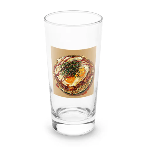 目玉焼きを乗せたお好みモダン焼き　kouchan 1616 Long Sized Water Glass