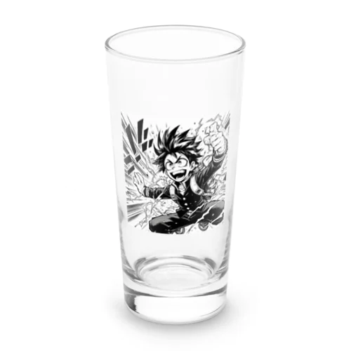 活気溢れる男の子 Long Sized Water Glass