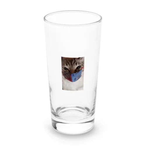 マスクにゃん🐾 Long Sized Water Glass