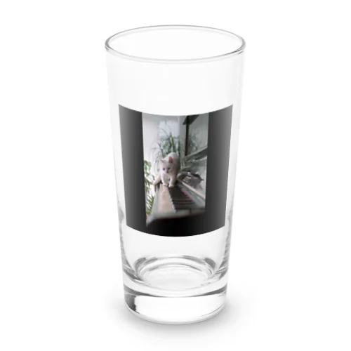 ピアノでねこ Long Sized Water Glass