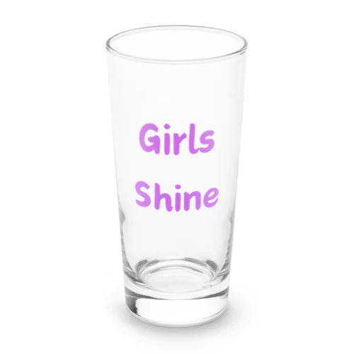 Girls Shine-女性が輝くことを表す言葉 Long Sized Water Glass