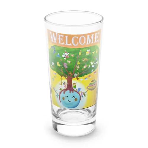 welcome Long Sized Water Glass