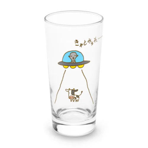 画伯チックなキャトルミューティレーション Long Sized Water Glass