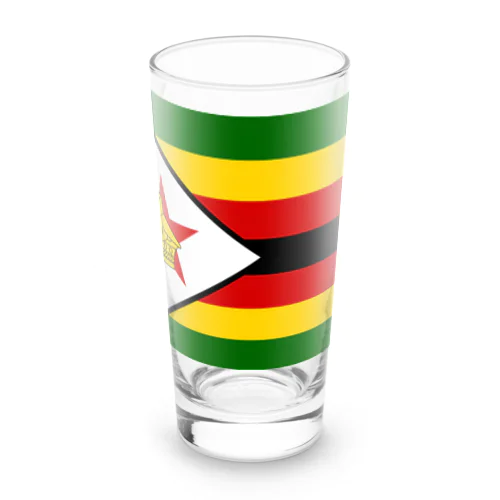 ジンバブエの国旗 ロンググラス