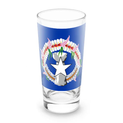 北マリアナ諸島の旗 Long Sized Water Glass