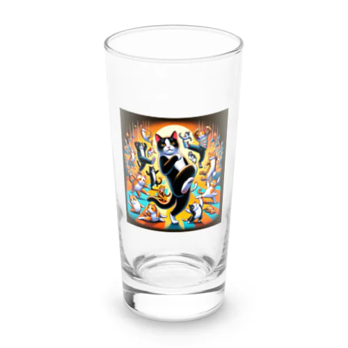 猫のダンスパーティー Long Sized Water Glass