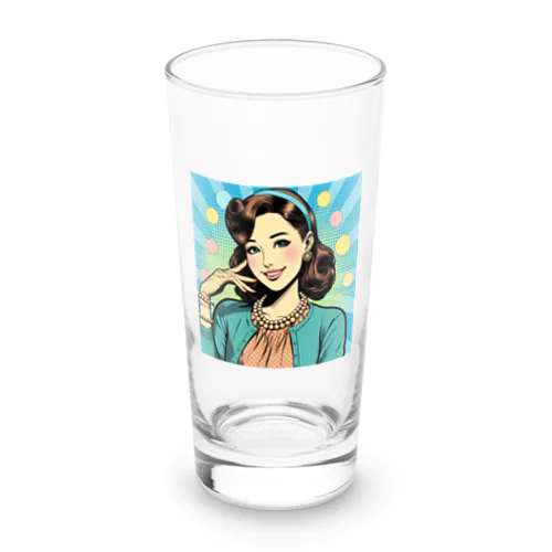 おしゃれ女子☆80年代ポップ Long Sized Water Glass