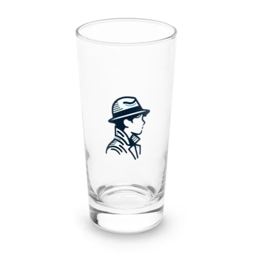 帽子を被った青年 Long Sized Water Glass