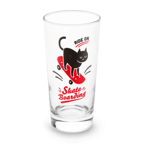 スケボーねこ Long Sized Water Glass