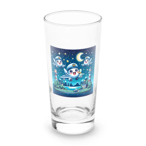 キラキラ夜景飛行くん Long Sized Water Glass