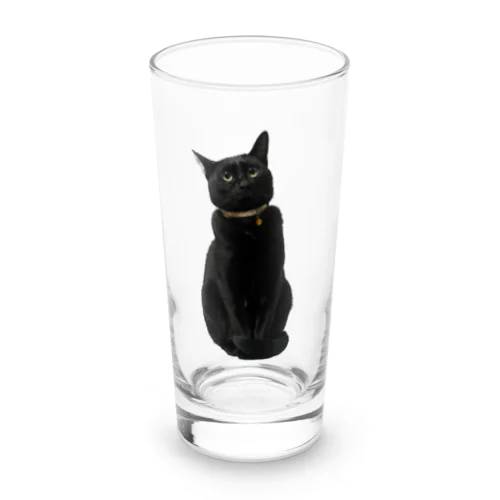 リアル黒猫マメちゃんグッズ Long Sized Water Glass