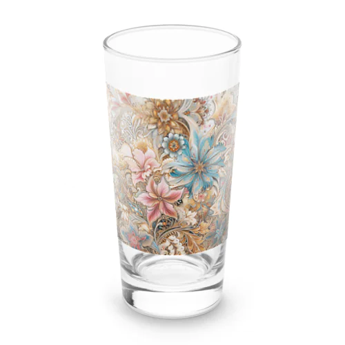 お花のバティック柄 Long Sized Water Glass