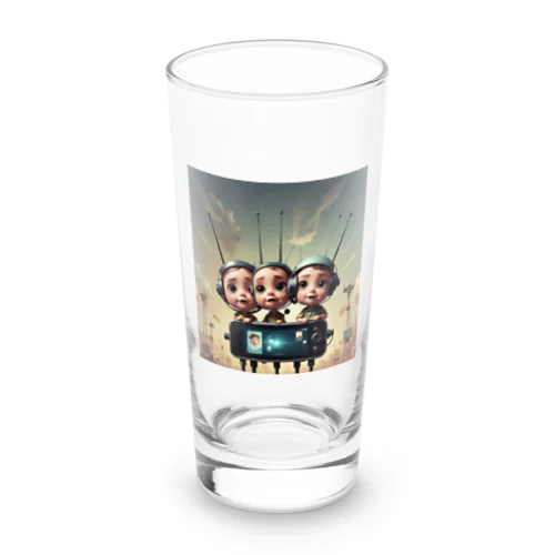 電波妖怪　バリ3兄弟 Long Sized Water Glass