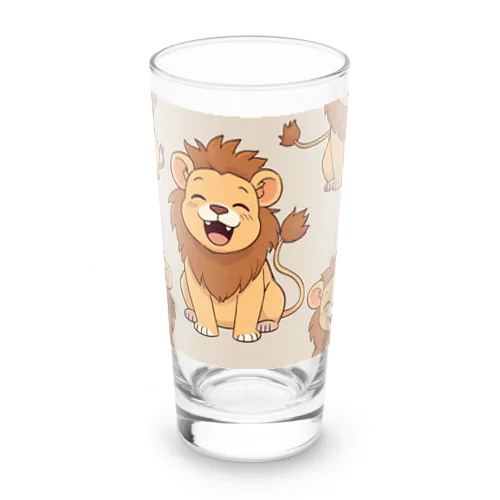 笑顔のかわいいライオン ロンググラス