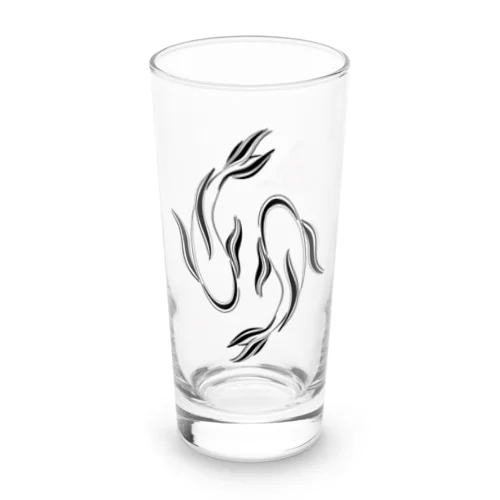 魚　黒 Long Sized Water Glass