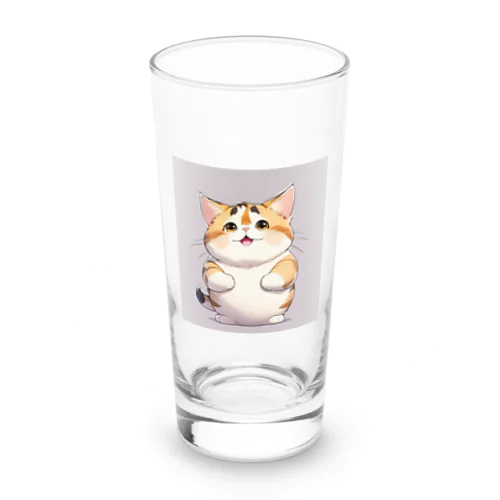 太っちょ猫ボチャ！ Long Sized Water Glass