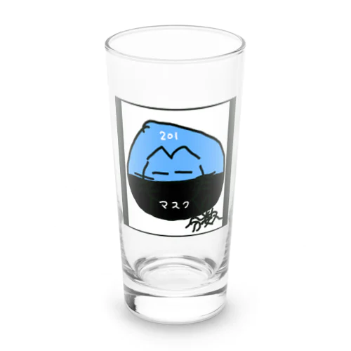 分数猫（マスク/201） Long Sized Water Glass