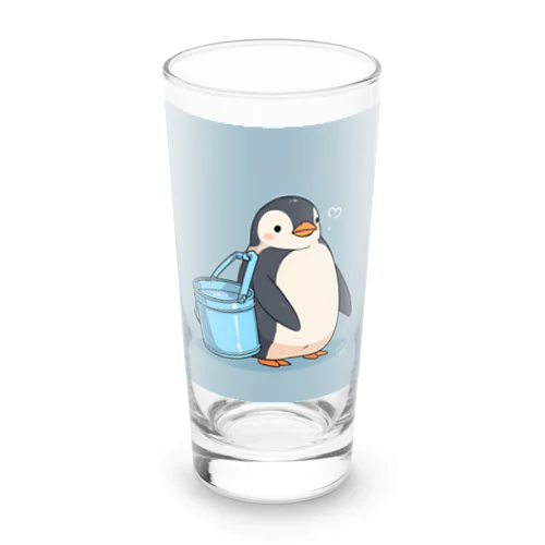 かわいいペンギンとおもちゃのバケツ Long Sized Water Glass
