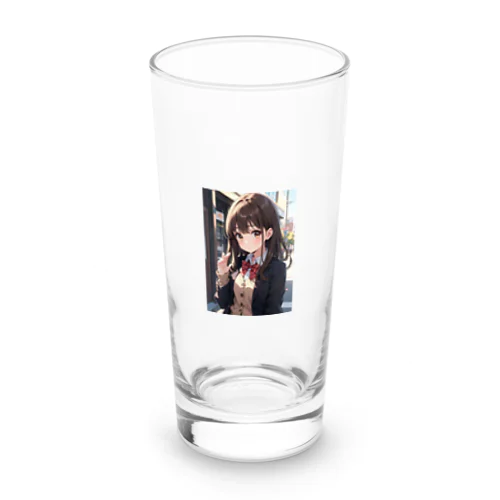 可愛い女の子制服 Long Sized Water Glass