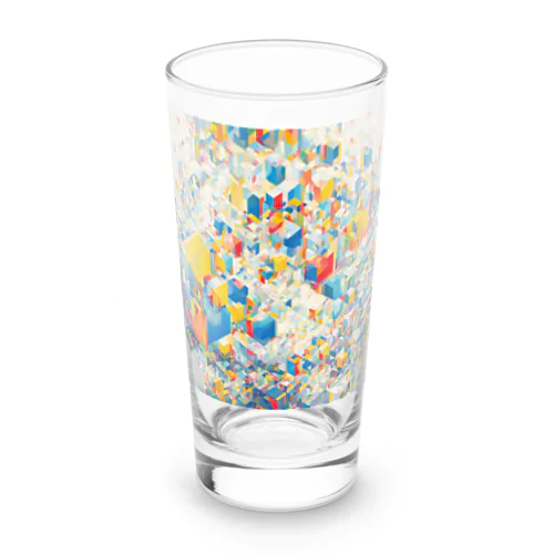 抽象アート：キューブ Long Sized Water Glass