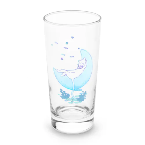 月夜に眠るたいねこ Long Sized Water Glass