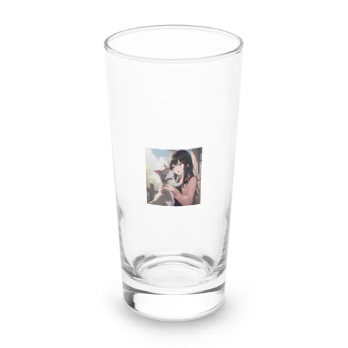 ネコとの出会い Long Sized Water Glass