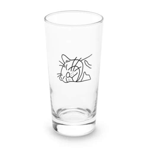 爆睡でぶねこ Long Sized Water Glass