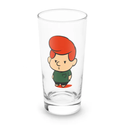 おむずかりボーイ(線あり/カラー・赤) Long Sized Water Glass