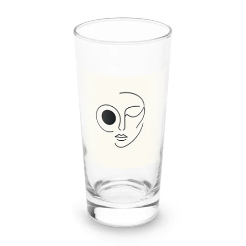 線の人　正面 Long Sized Water Glass