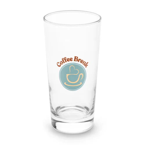 「coffee break 」ワンポイントTシャツ Long Sized Water Glass