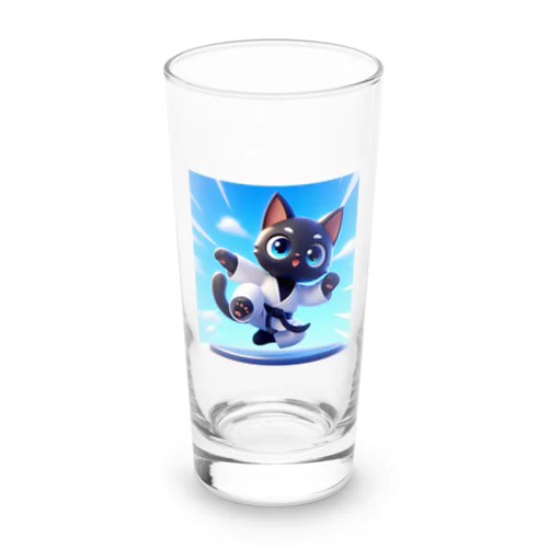 ハイキック空手家クロネコ君 Long Sized Water Glass