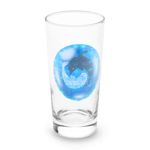 太陰大極イルカの宝石 Long Sized Water Glass