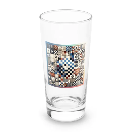 多様なチェック柄 Long Sized Water Glass