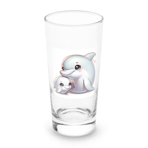 イルカの親子 Long Sized Water Glass