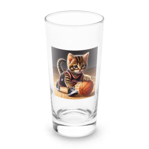猫、バスケ好き ロンググラス