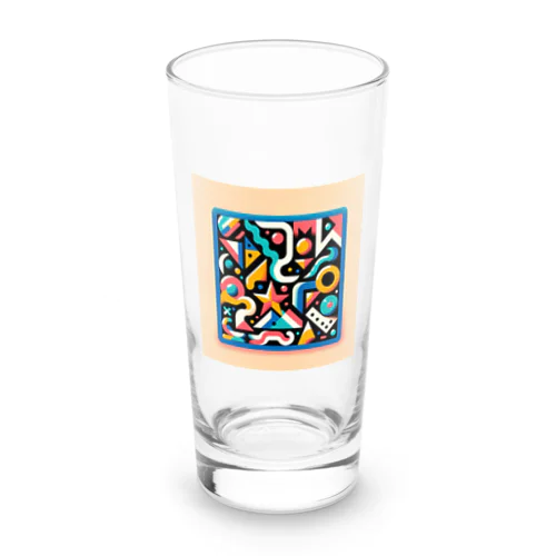 細かい抽象画 Long Sized Water Glass