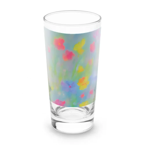 Flower Long Sized Water Glass