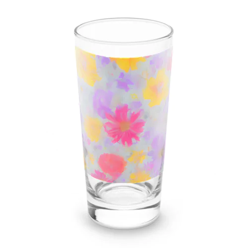 Flower Long Sized Water Glass