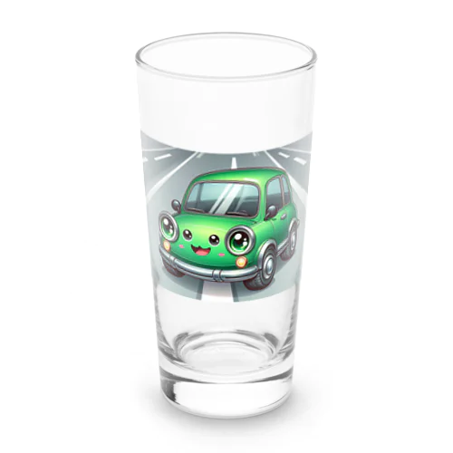 かわいい緑の車 Long Sized Water Glass