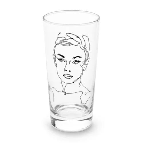 視線に宿る自信と魅力 Long Sized Water Glass