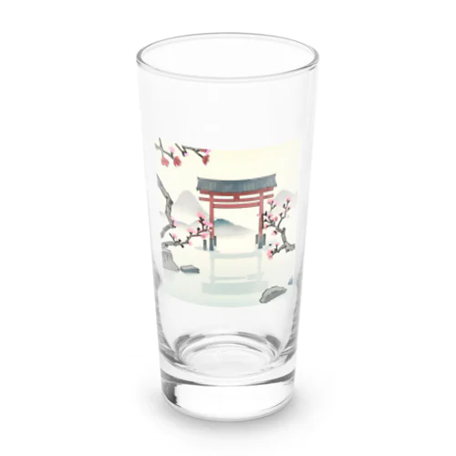 桜と鳥居　ー Cherry Blossoms and Torii ー Long Sized Water Glass