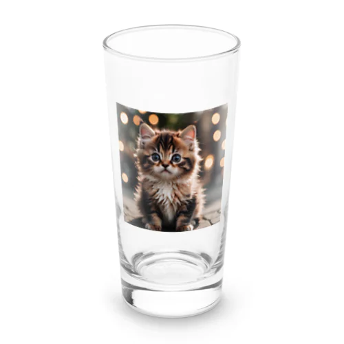 ふわふわの猫ちゃん Long Sized Water Glass