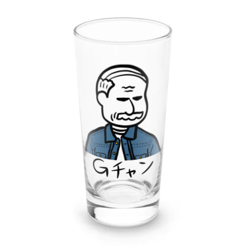 Gジャンを着たGチャン(黒文字) Long Sized Water Glass