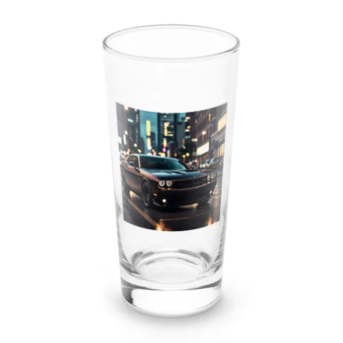 ダッジチャレンジャー　車好き Long Sized Water Glass