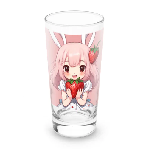 いちご大好き、うさみみチャコちゃん Long Sized Water Glass