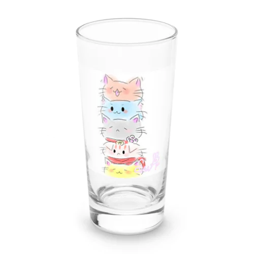 ネコ姉妹・兄弟のかわいいグッツ Long Sized Water Glass