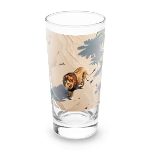 浜辺のライオン Long Sized Water Glass
